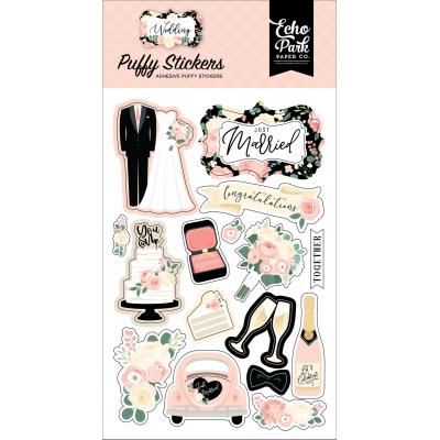 Echo Park Wedding Sticker - Puffy Stickers